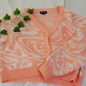 Pink buttoned up cardigain